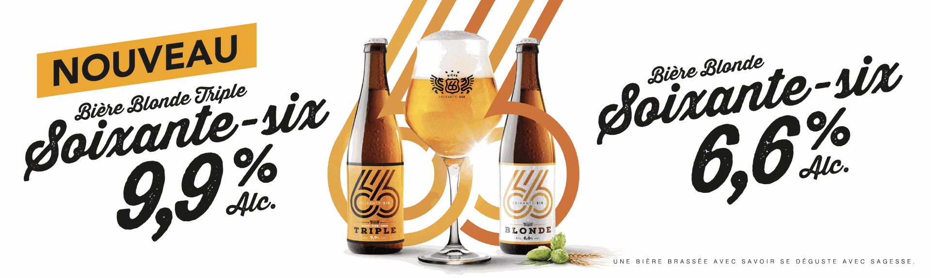 Brasserie - Bière Blonde Soixante-Six ( 66) 